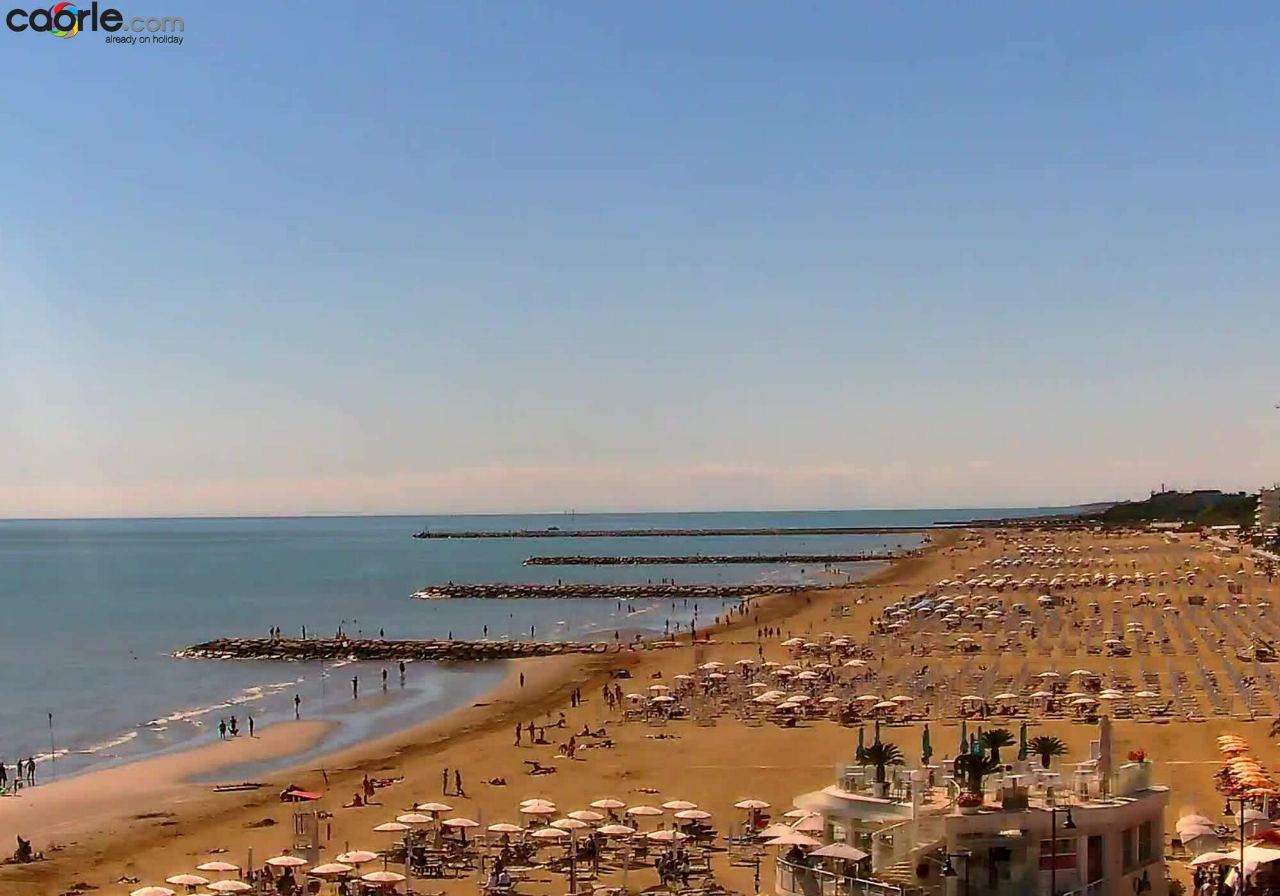 Webcam Caorle spiaggia di Ponente a Caorle in diretta: Spiaggia di Ponente, spiaggia di ponente